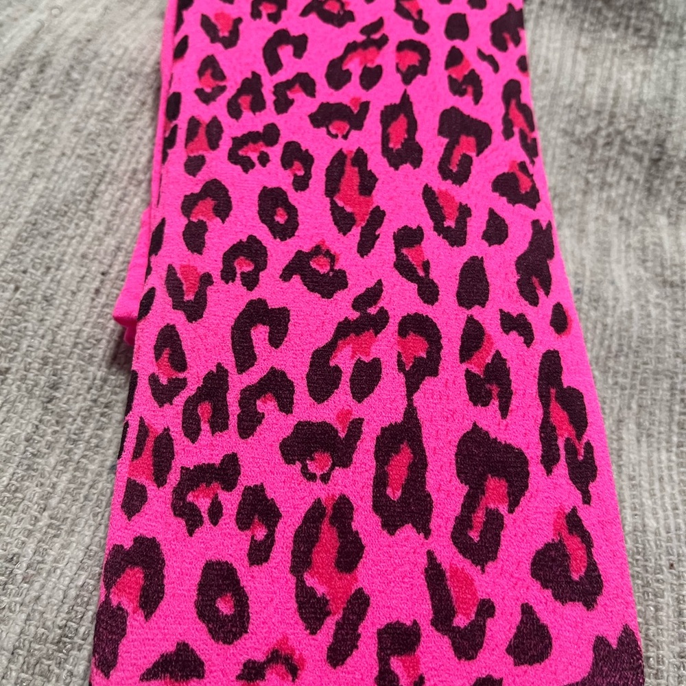 Pink Leopard Print Tights